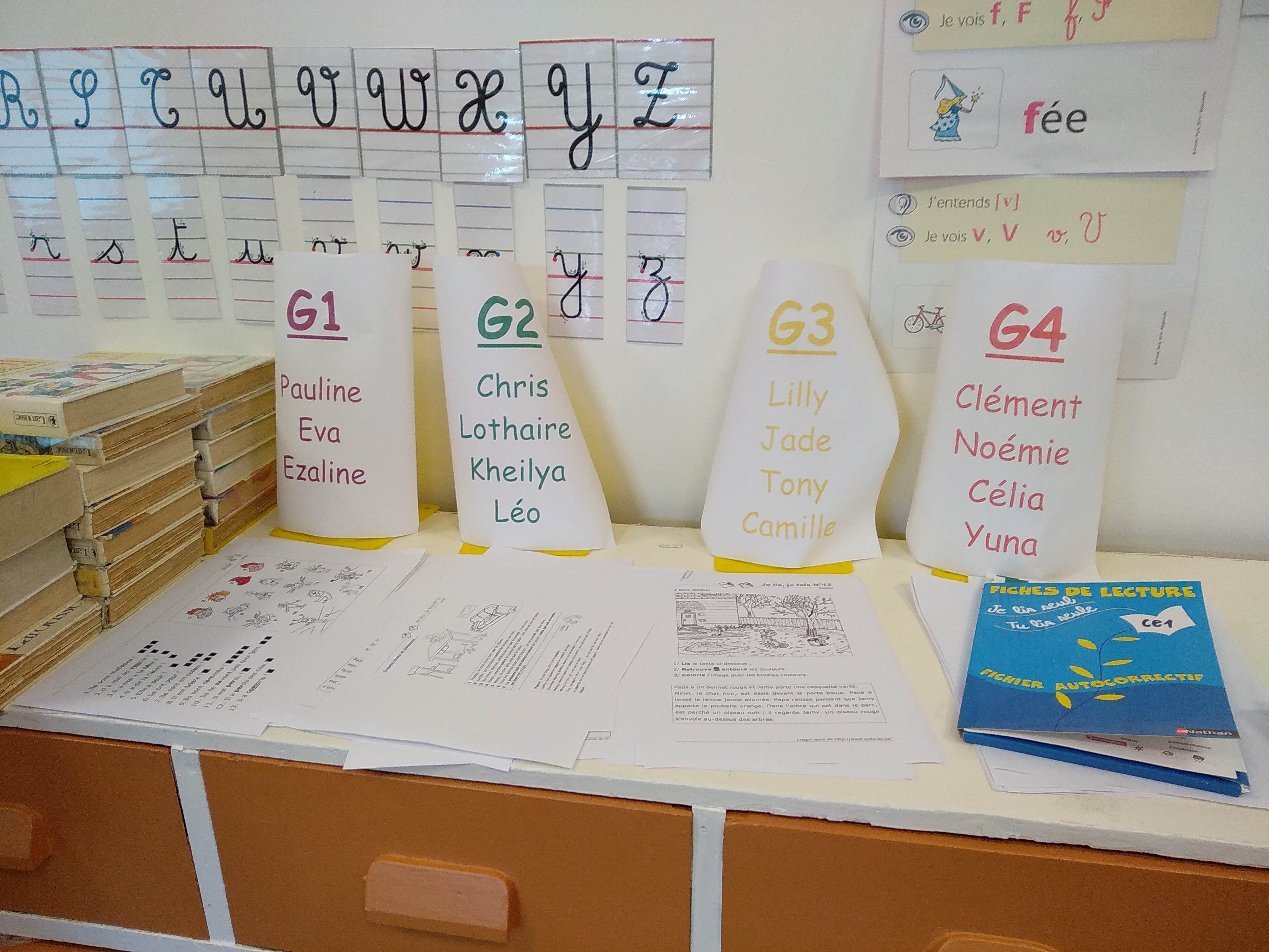 Photos d'aménagement de classes en CP et CE1 dédoublés ...