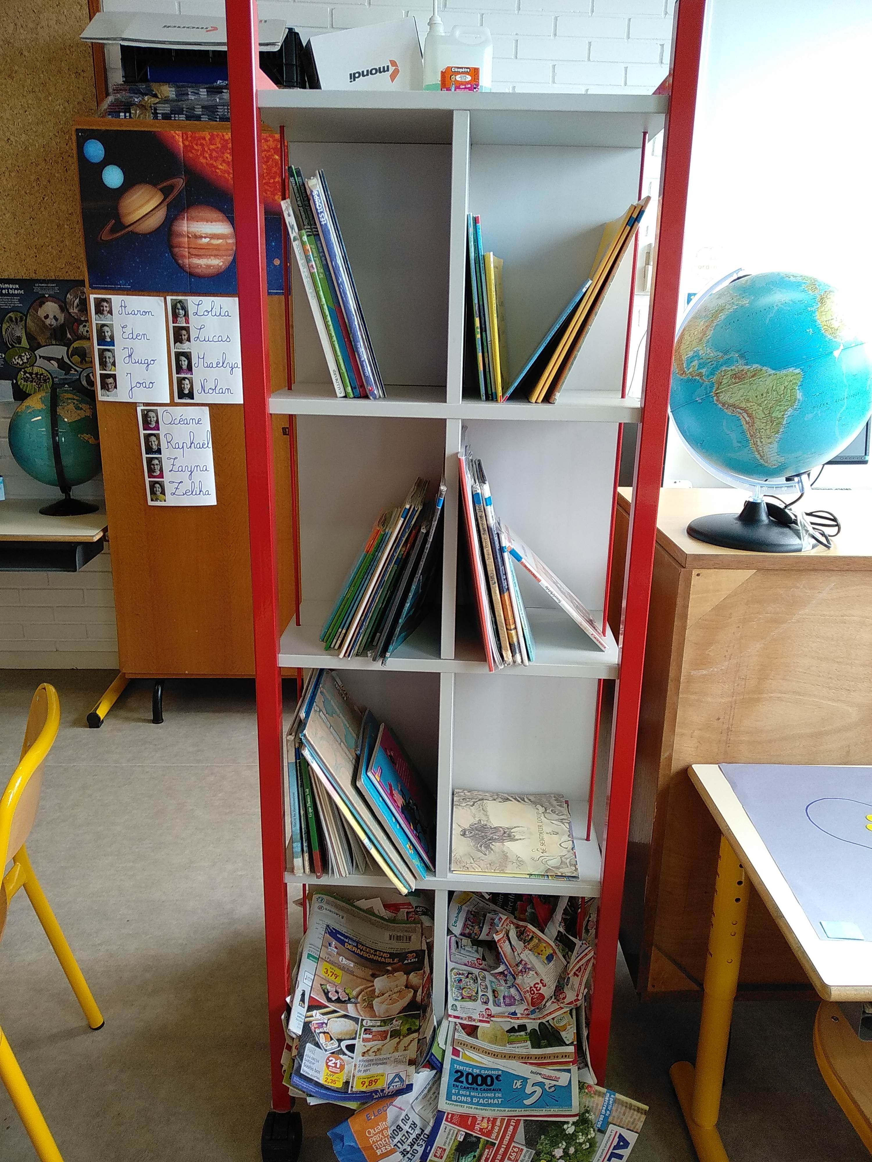 Photos d'aménagement de classes en CP et CE1 dédoublés ...